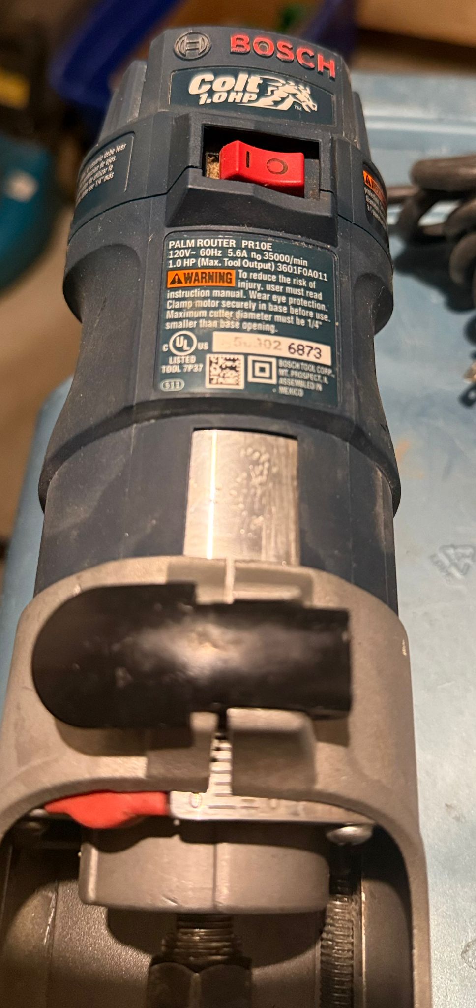 TESTED & WORKING BOSCH COLT PR10E 1.0HP PALM ROUTER – PROFESSIONAL WOODWORKING TOOL