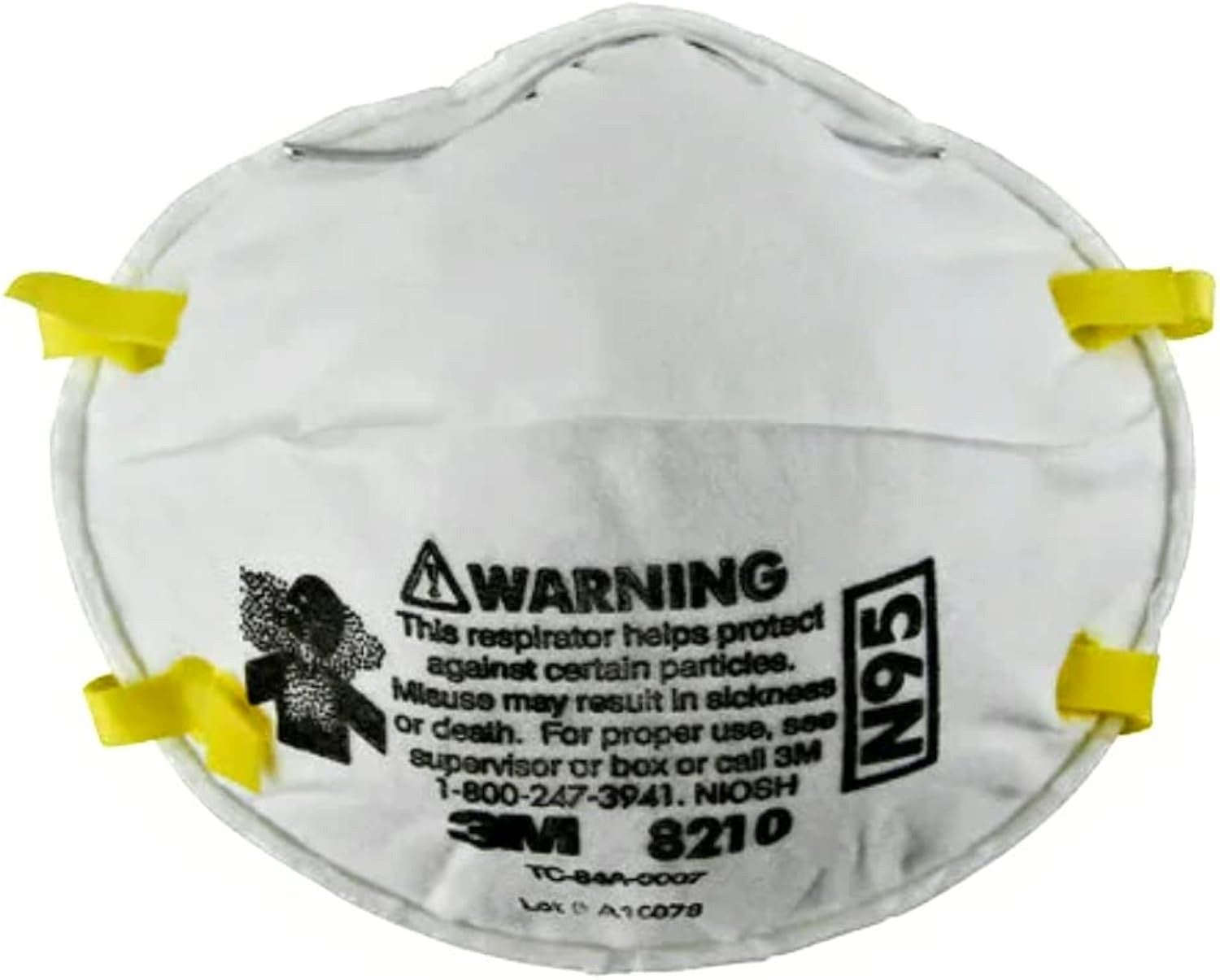 3M 8210 N95 Particulate Respirator Face Mask 20 Pack NIOSH Approved Sealed