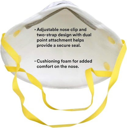 3M 8210 N95 Particulate Respirator Face Mask 20 Pack NIOSH Approved Sealed - Lumi and Leo