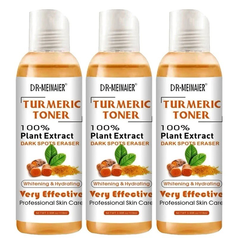 3xDr. Meinaier Turmeric Toner 118ml Dark Spot Eraser Brightening Acne Treatment - Lumi and Leo