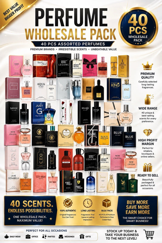 40 Pc Assorted Men Women Perfume Cologne Wholesale Bulk Fragrance Lot Resale - Lumi and Leo