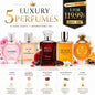 5 Women's Perfume Gift Set 100ml EDP Long Lasting Fragrance Bundle Collection - Lumi and Leo