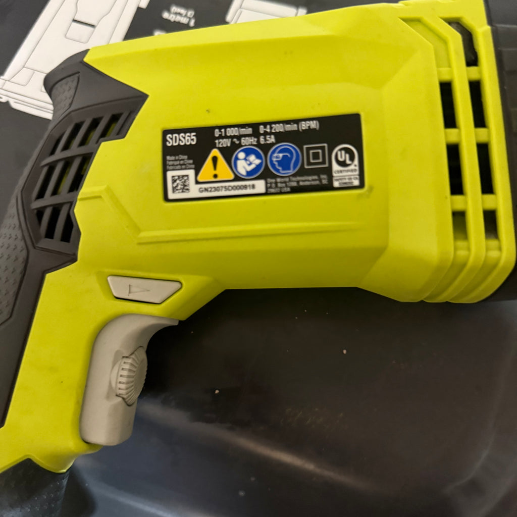 RYOBI SDS65 ROTARY HAMMER DRILL – $85