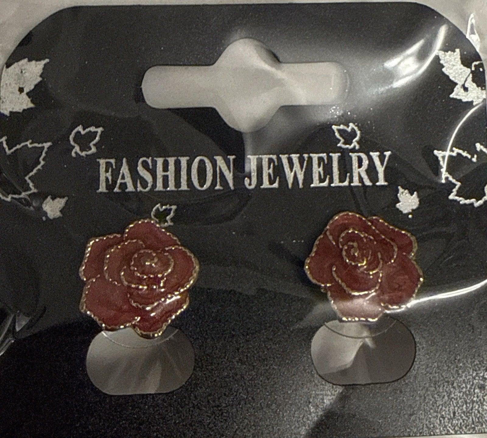 5xWomen's Fashion Earrings Elegant Floral Design Gold Tone Nickel Free Gift !!!!