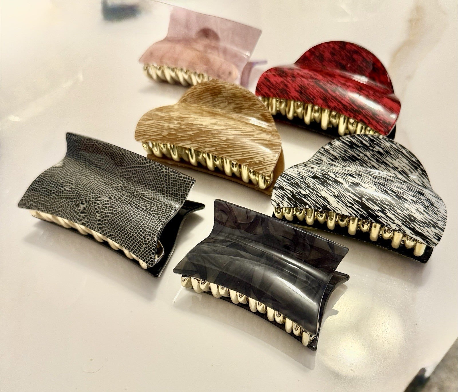 6xLarge Hair Claw Clip for Women Strong Hold Non Slip Hair Clamp Jaw Clip 6 Pack