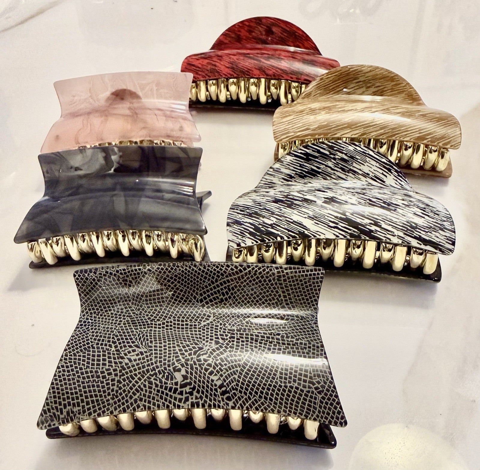 6xLarge Hair Claw Clip for Women Strong Hold Non Slip Hair Clamp Jaw Clip 6 Pack