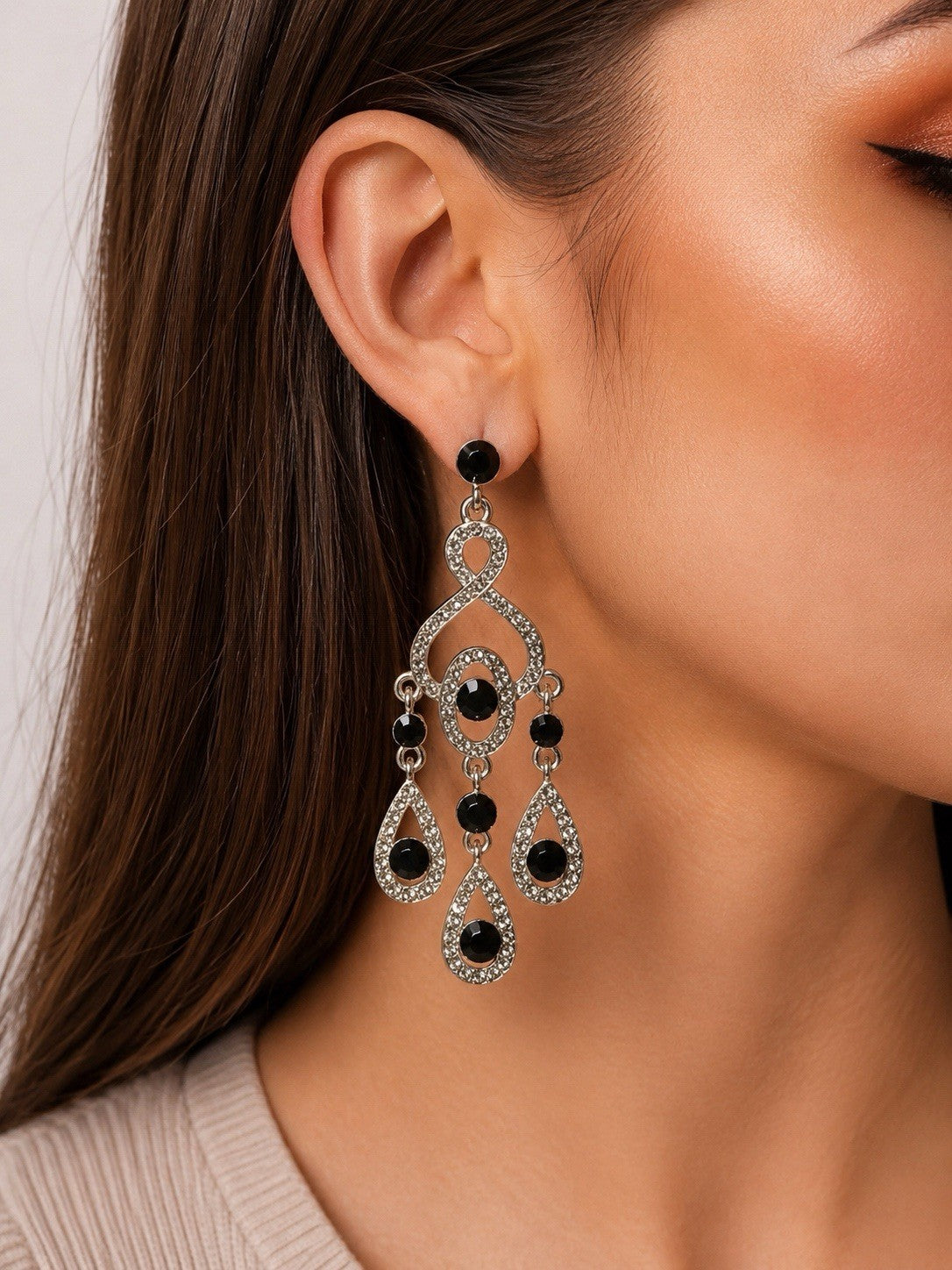 6xWomen's Fashion Earrings Elegant Floral Design Nickel Free. !!!