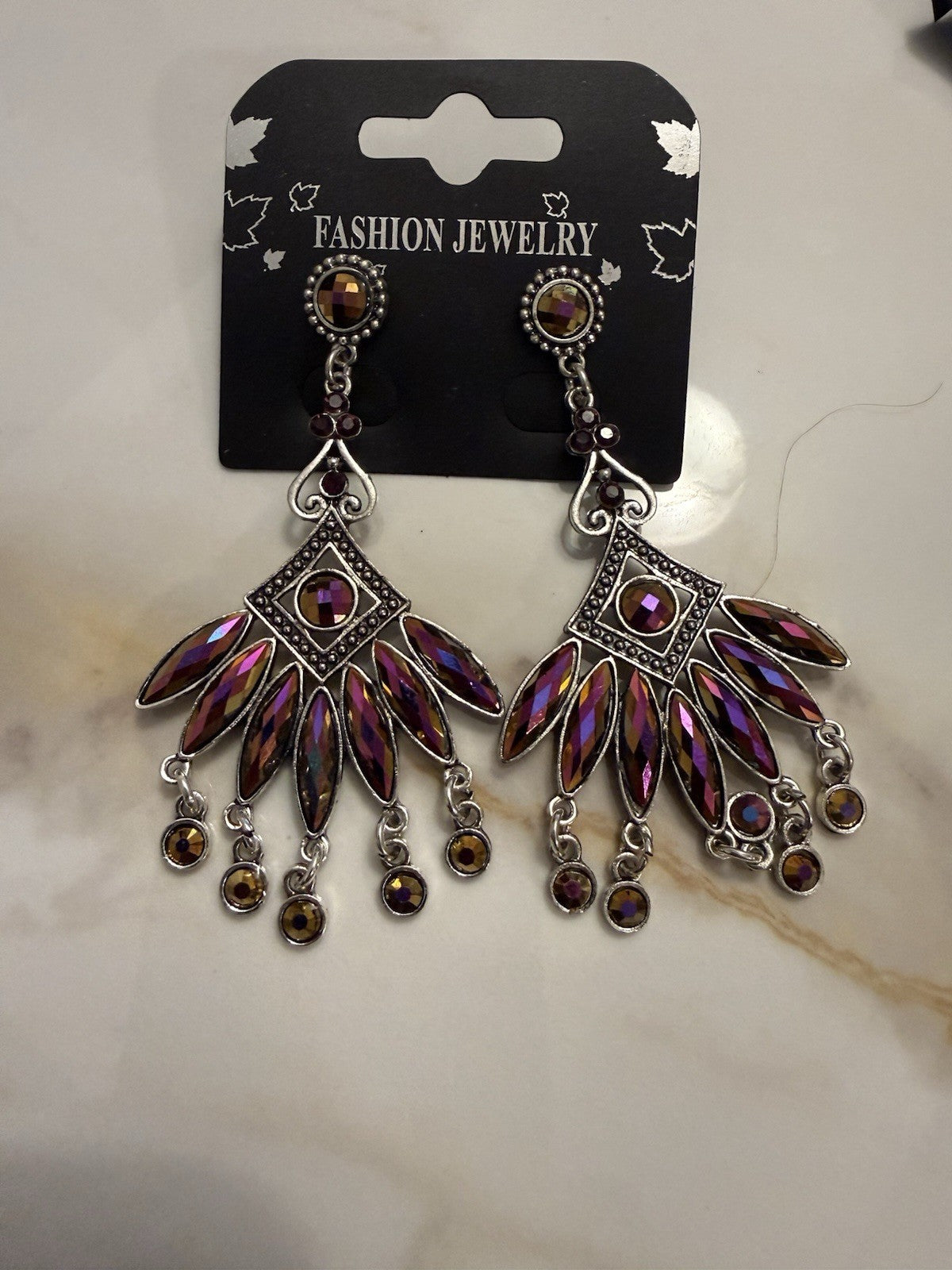 6xWomen's Fashion Earrings Elegant Floral Design Nickel Free. !!