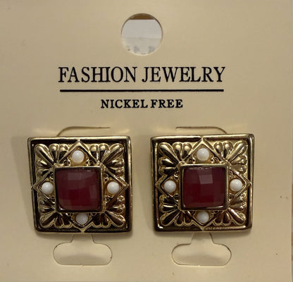 6xWomen's Fashion Earrings Elegant Floral Design Nickel Free. !! - Lumi and Leo