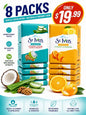 8xSt. Ives Scrub Soap-Coconut Water, Aloe & Walnuts Natural Plant Base 100 Grams - Lumi and Leo