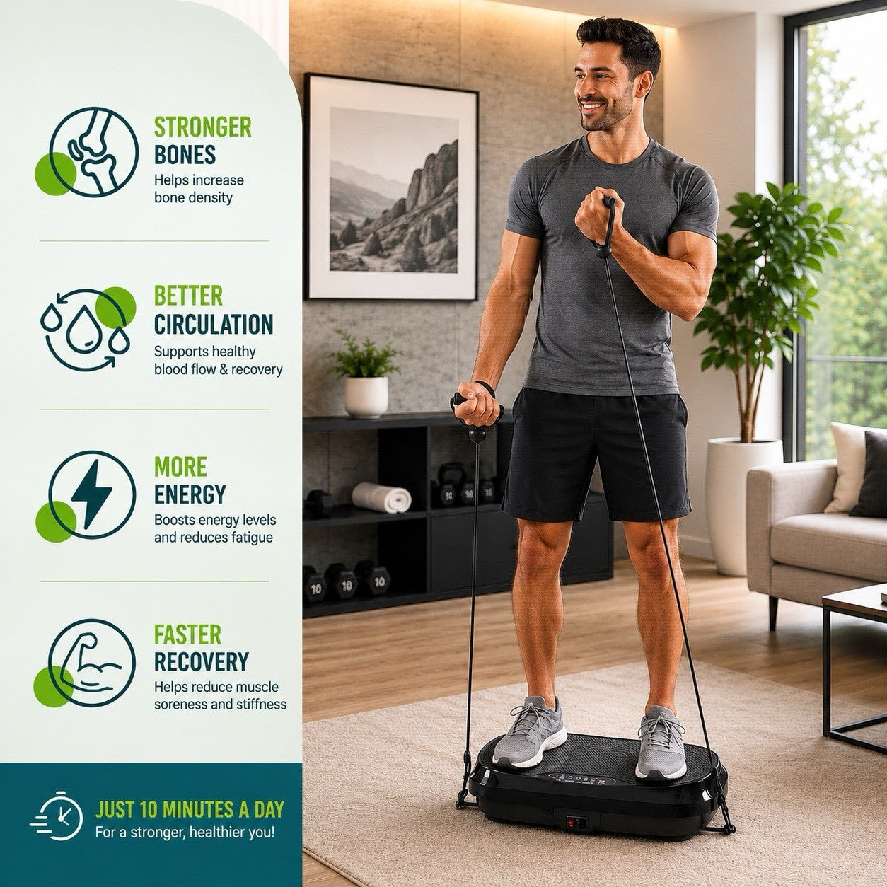 99-Level Vibration Exercise Platform w/ Remote