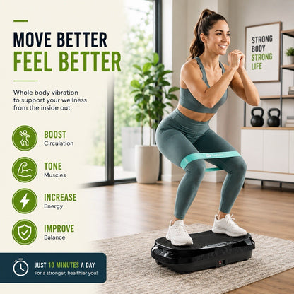 99-Level Vibration Exercise Platform w/ Remote - Lumi and Leo