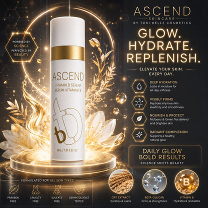 ASCEND Vitamin B Serum 30mL Hydrating Face Serum for All Skin Types - Lumi and Leo