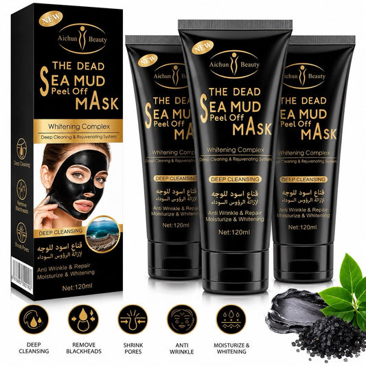 Aichun Beauty Dead Sea Mud Peel Off Face Mask 120ml Pack of 3 Pack Deep Clean - Lumi and Leo