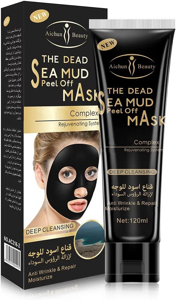 Aichun Beauty Dead Sea Mud Peel Off Face Mask 120ml Pack of 3 Pack Deep Clean