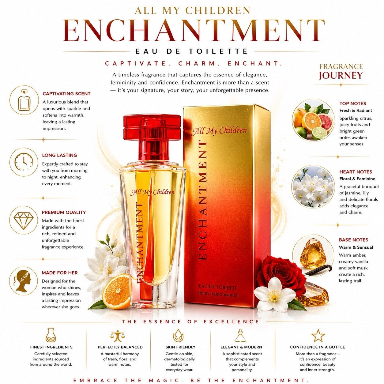 All My Children Enchantment Eau de Toilette 30ml Women's Perfume Spray EDT