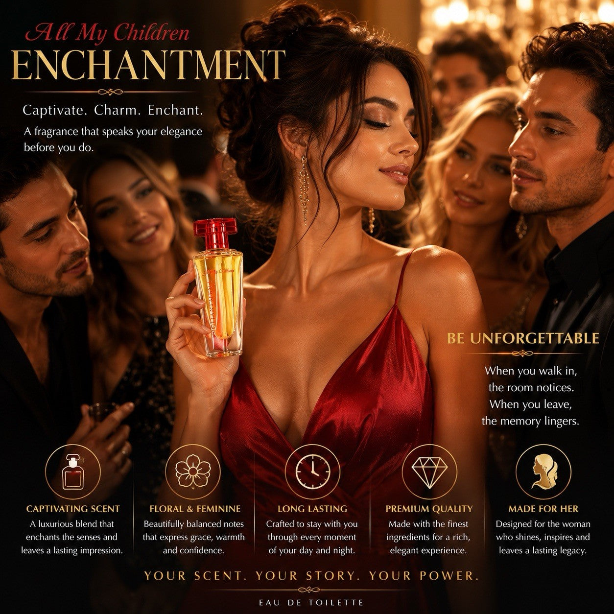 All My Children Enchantment Eau de Toilette 30ml Women's Perfume Spray EDT - Lumi and Leo