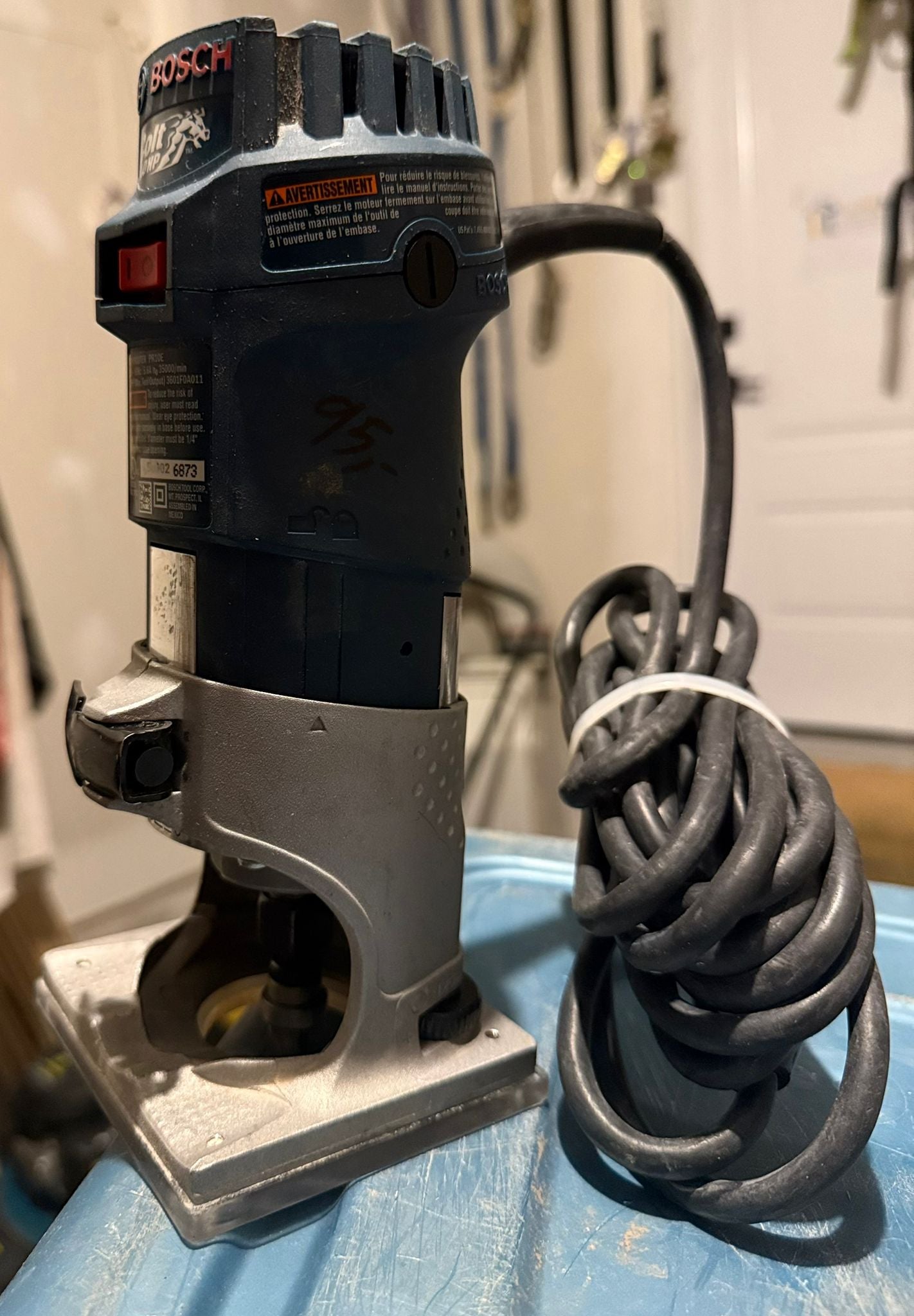 TESTED & WORKING BOSCH COLT PR10E 1.0HP PALM ROUTER – PROFESSIONAL WOODWORKING TOOL