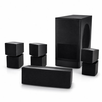 BO-9 Home Theater Speaker System 2500W Home Audio Surround Sound Black - Lumi and Leo