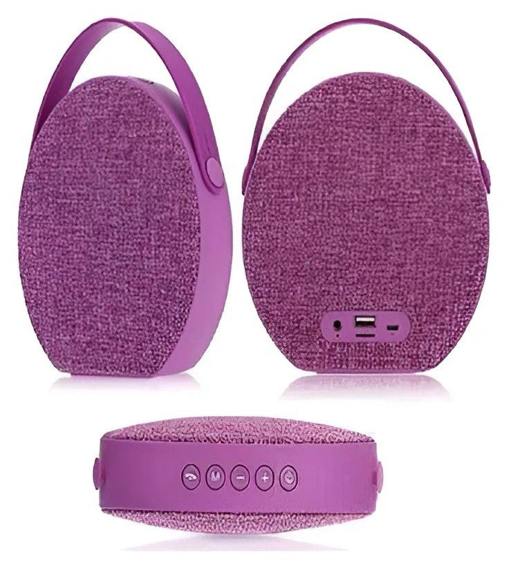 BPA Portable Bluetooth Fashion Speaker Wireless TF USB AUX Hands-Free Purple - Lumi and Leo