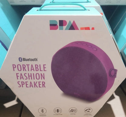 BPA Portable Bluetooth Fashion Speaker Wireless TF USB AUX Hands-Free Purple - Lumi and Leo