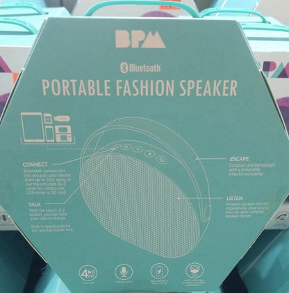 BPA Portable Bluetooth Fashion Speaker Wireless TF USB AUX Hands-Free Purple - Lumi and Leo