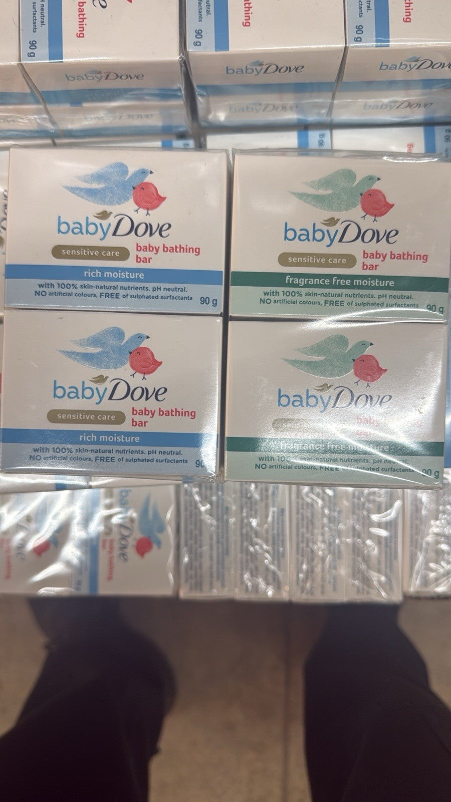 Baby Dove Sensitive Care Soap 2 Pack (8 Bars) Moisturizing Fragrance Free