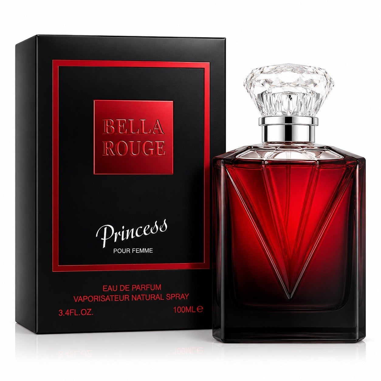 Bella Rouge Princess Eau De Parfum for Women 100ml Long Lasting Perfume - Lumi and Leo
