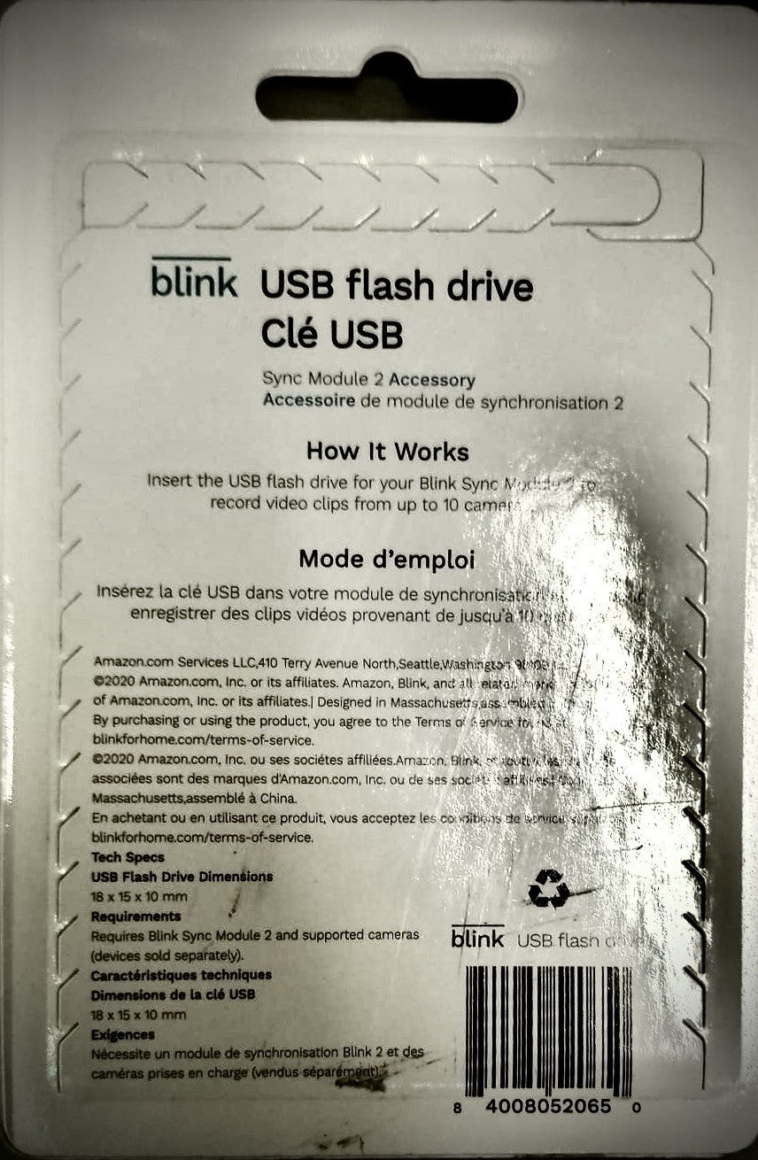Blink 64GB USB Flash Drive for Local Storage for Sync Module 2 NEW