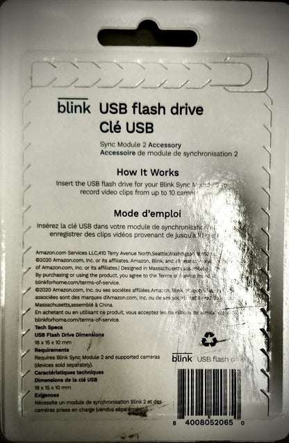 Blink 64GB USB Flash Drive for Local Storage for Sync Module 2 NEW - Lumi and Leo