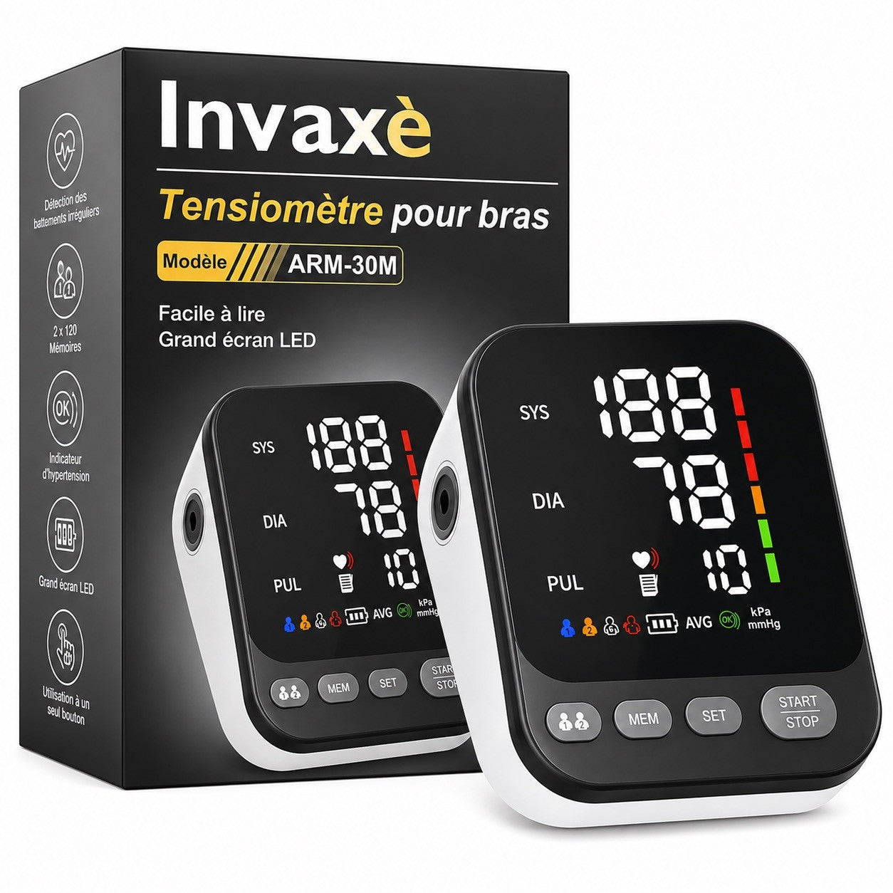 Blood Pressure Monitor Automatic Blood Pressure Machine for Home Use Large Color