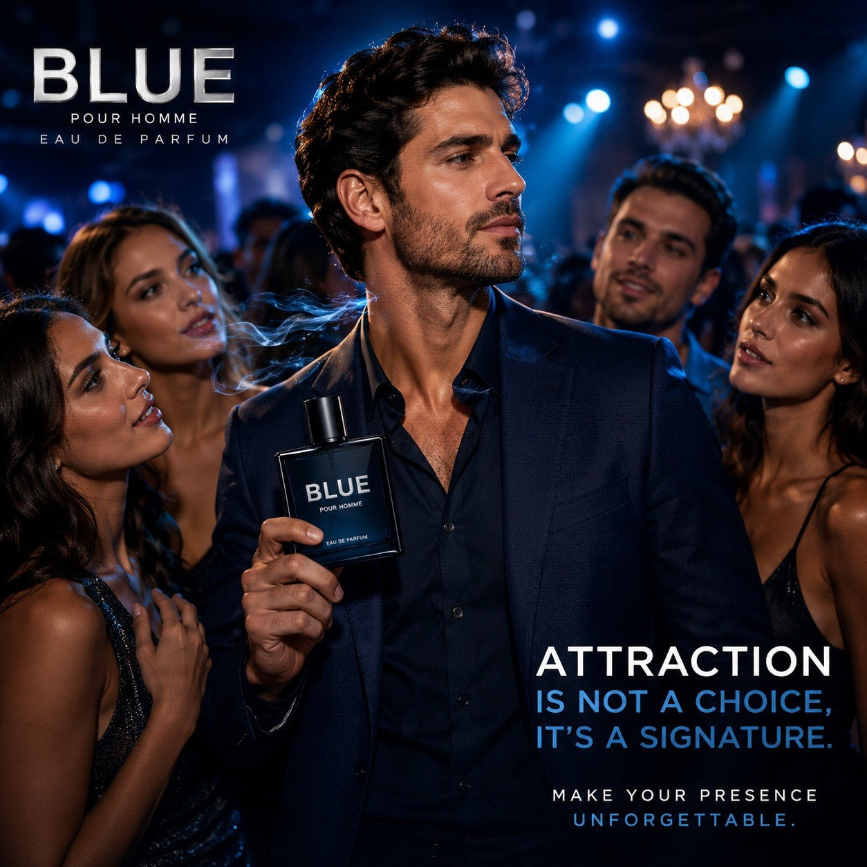 Blue Pour Homme Eau de Parfum 100ml Men's Cologne Long Lasting Fragrance Spray - Lumi and Leo