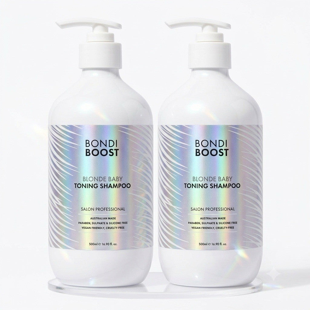 Bondi Boost Blonde Baby Toning Shampoo 500ml x2 Purple Shampoo Bundle - Lumi and Leo