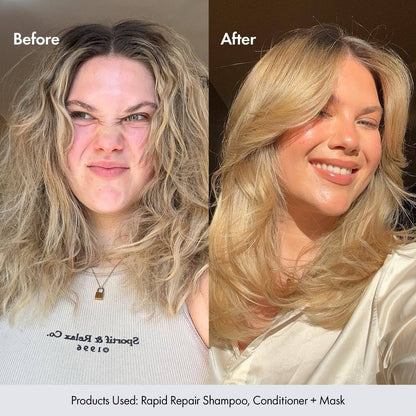 Bondi Boost Rapid Repair Shampoo 300ml x2 Damaged Hair Sulfate Free - Lumi and Leo