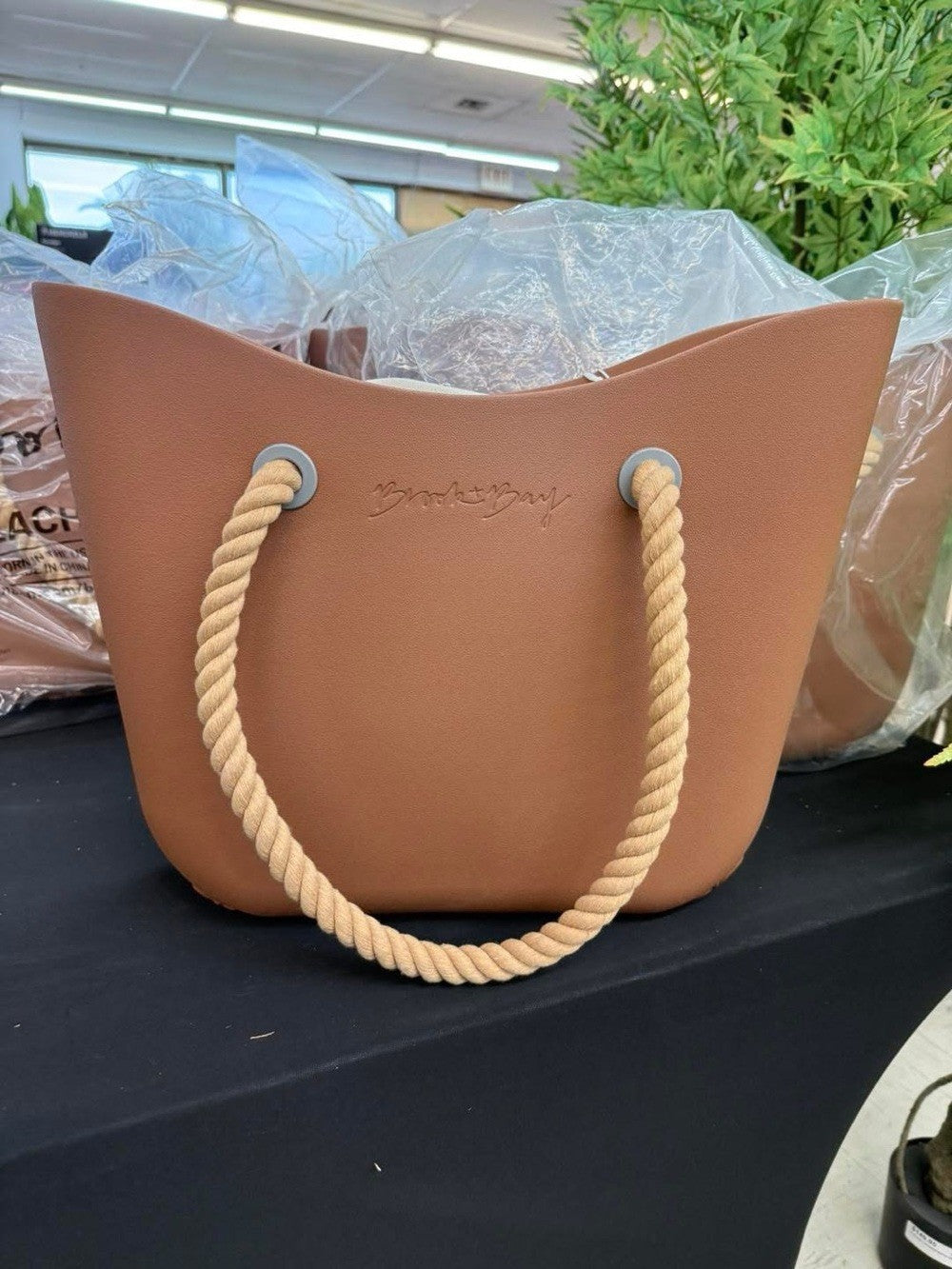 BunkerBay EVA Waterproof Beach Tote Bag Large Rope Handle Terracotta