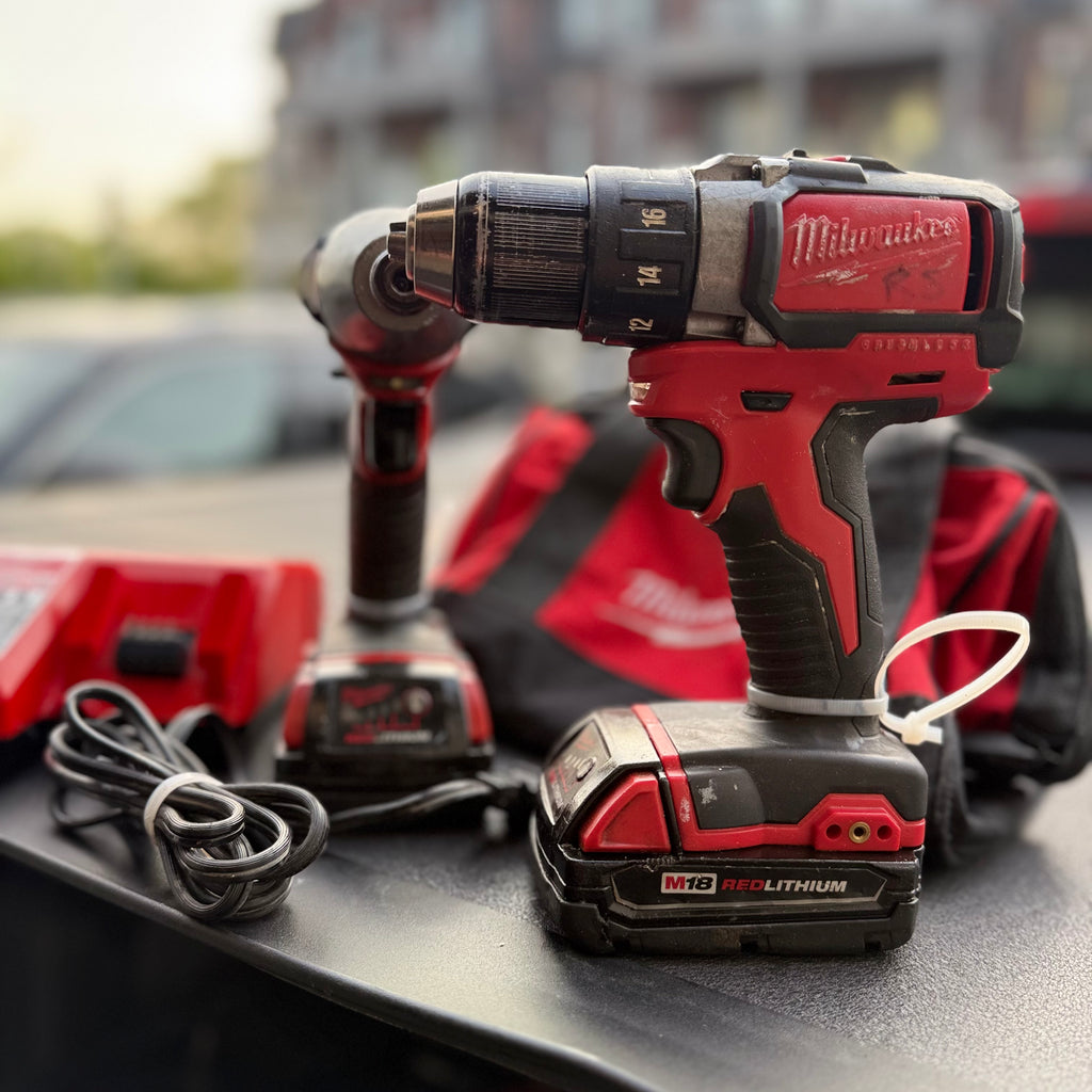 Milwaukee M18 Drill & Impact Driver Combo Kit – Tested & Working