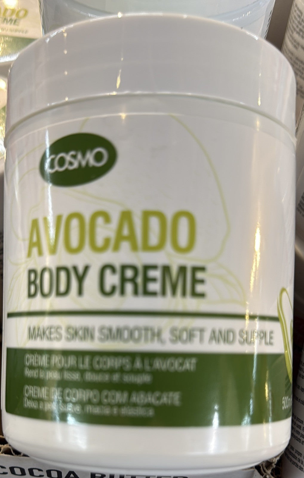 COSMO 3 Pack Body Cream Cocoa Butter Avocado Carrot Moisturizer Bundle - Lumi and Leo