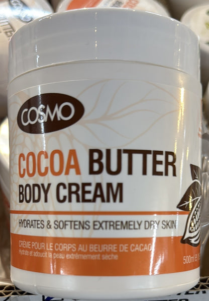 COSMO 3 Pack Body Cream Cocoa Butter Avocado Carrot Moisturizer Bundle - Lumi and Leo