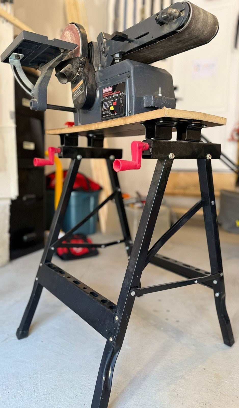 CRAFTSMAN BELT & DISC SANDER + JOBMATE WORK STAND - Lumi and Leo