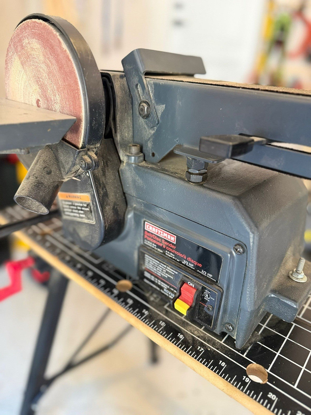 CRAFTSMAN BELT & DISC SANDER + JOBMATE WORK STAND