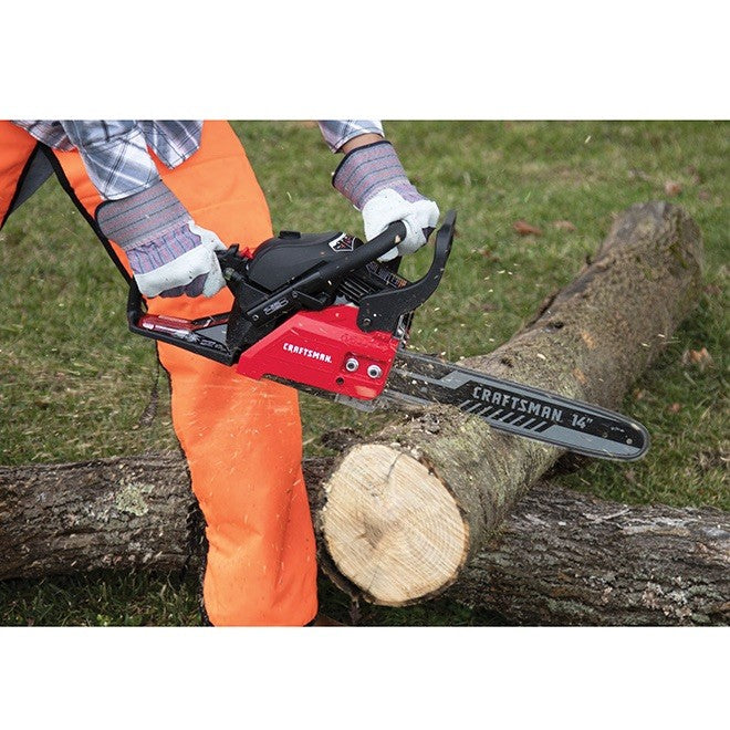 CRAFTSMAN S210 14" 42cc 2-Cycle Gas Chainsaw Tested & Working - Lumi and Leo