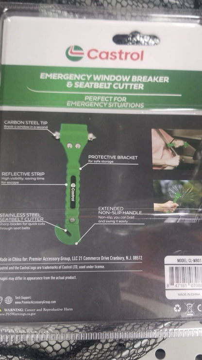 OEMTOOLS Auto Window Breaker, Seat Belt Cutter, Escape and Rescue Tool - Lumi and Leo
