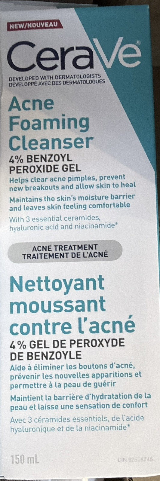 CeraVe Acne Foaming Cleanser 150 mL 2 pack