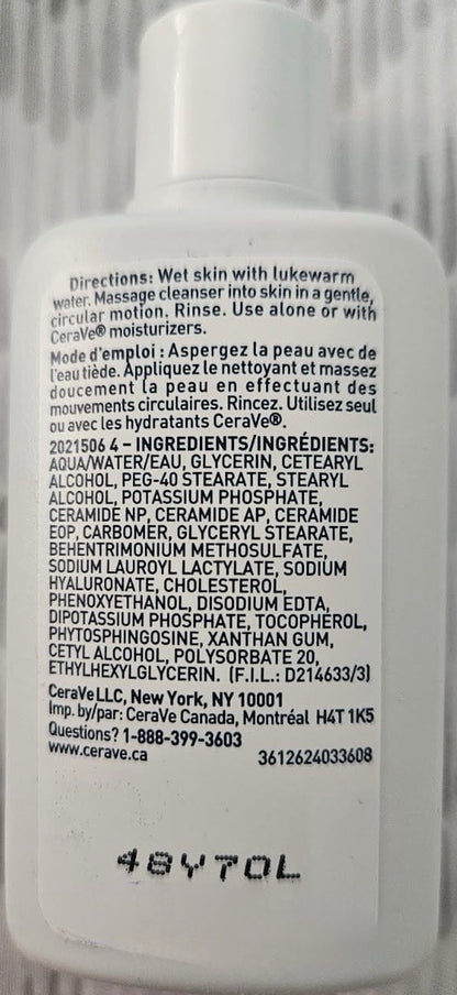 CeraVe Hydrating Cleanser 29ml Travel Size 3 Pack Normal to Dry Skin - Lumi and Leo
