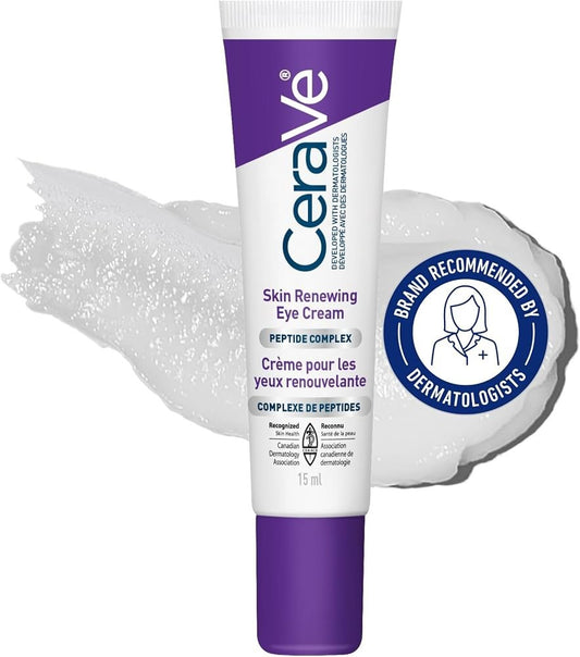 Cerave Anti-Aging Eye Cream for Wrinkles with Caffeine and Hyaluronic Acid, Frag - Lumi and Leo