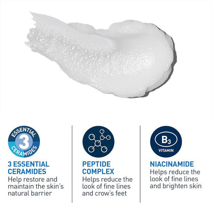 Cerave Anti-Aging Eye Cream for Wrinkles with Caffeine and Hyaluronic Acid, Frag - Lumi and Leo
