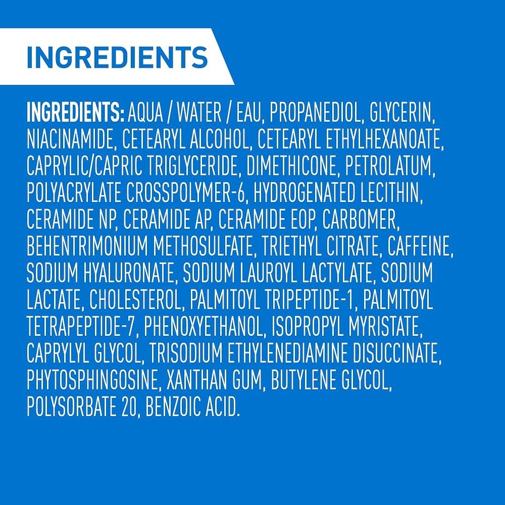 Cerave Anti-Aging Eye Cream for Wrinkles with Caffeine and Hyaluronic Acid, Frag - Lumi and Leo
