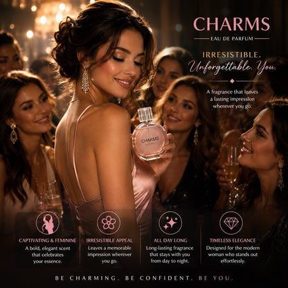 Charms Eau De Parfum for Women 100ml Long Lasting Floral Perfume Spray - Lumi and Leo