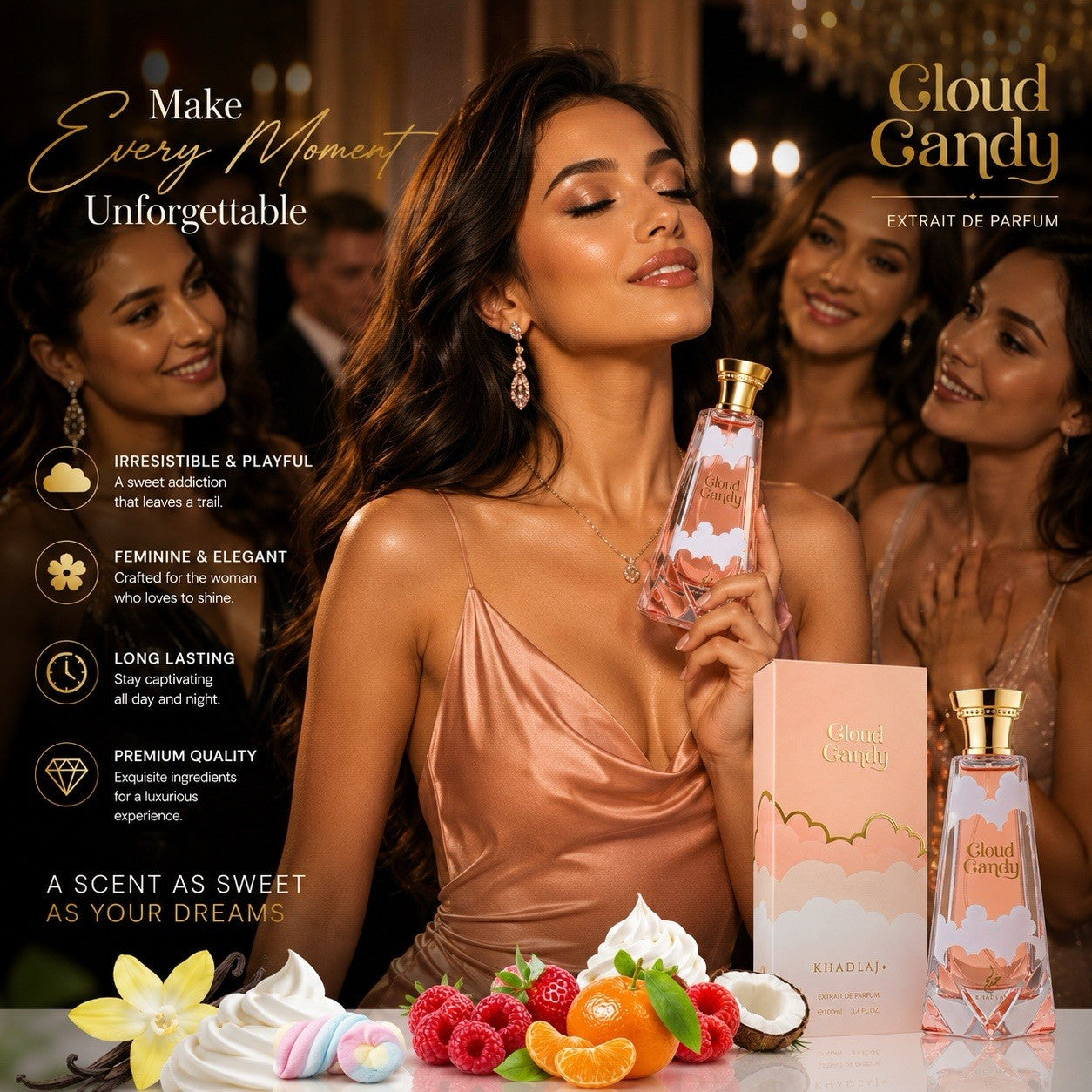 Cloud Candy by Khadlaj Eau De Parfum For Men & Women New Super Rich - 100 ML - Lumi and Leo