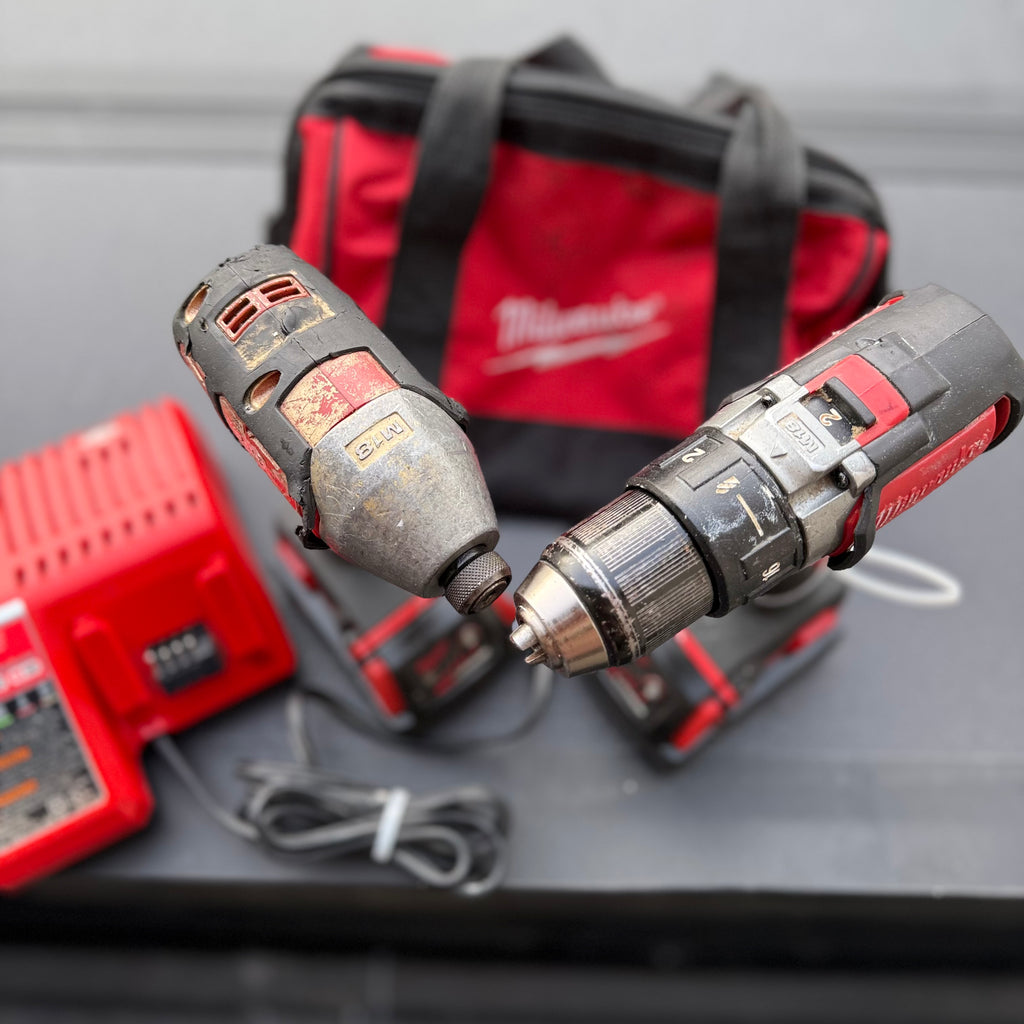 Milwaukee M18 Drill & Impact Driver Combo Kit – Tested & Working